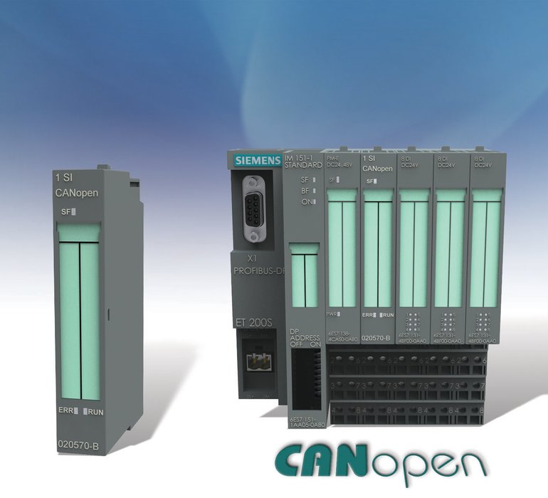 Moduł CANopen dla ET200S łączy systemy automatyki i sterowania firmy Siemens z urządzeniami standardu CANopen